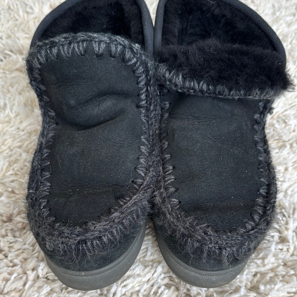 Mou Mou Charcoal Ankle Booties